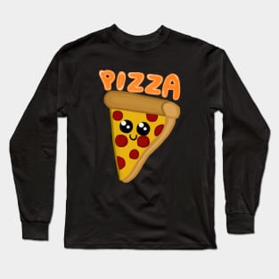 Kawaii Pizza Long Sleeve T-Shirt